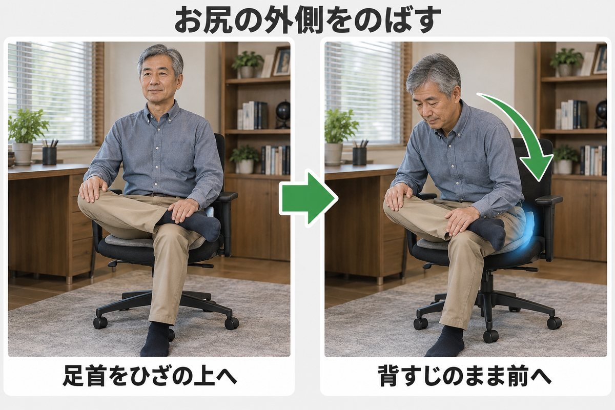股関節ストレッチ