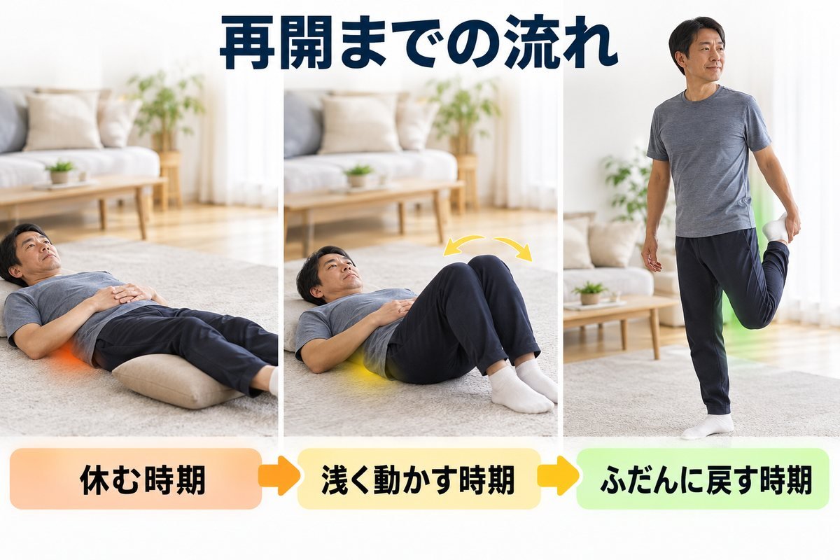 再開の目安タイムライン