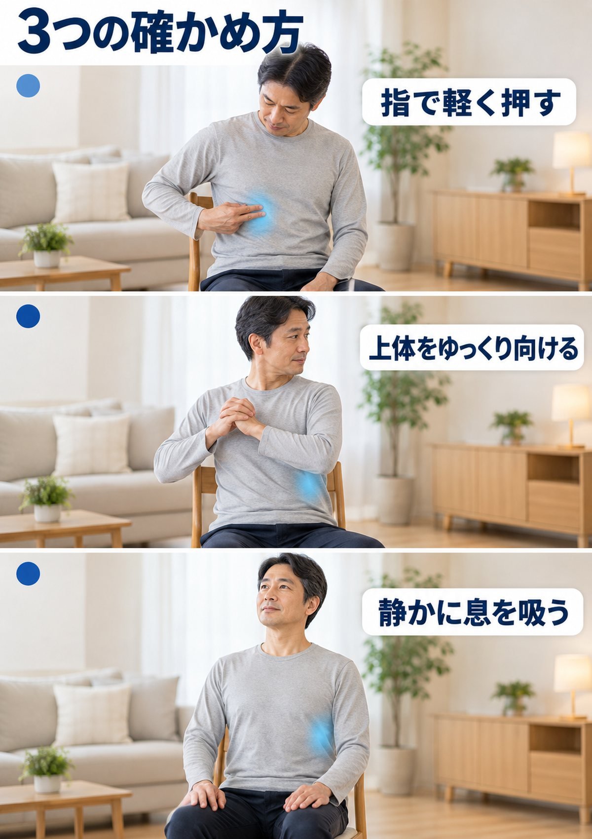 セルフチェック3ステップ