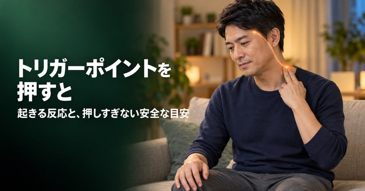 トリガーポイントを押すとどうなる?押しすぎのリスクと安全な目安