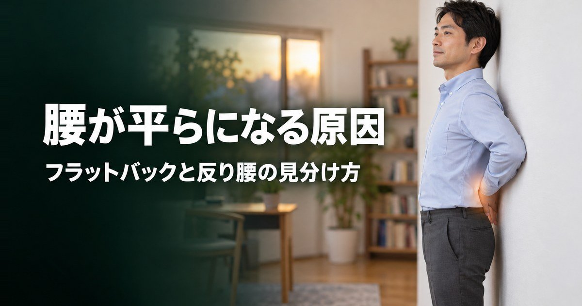 腰椎がストレートになる原因は?フラットバックと反り腰の見分け方