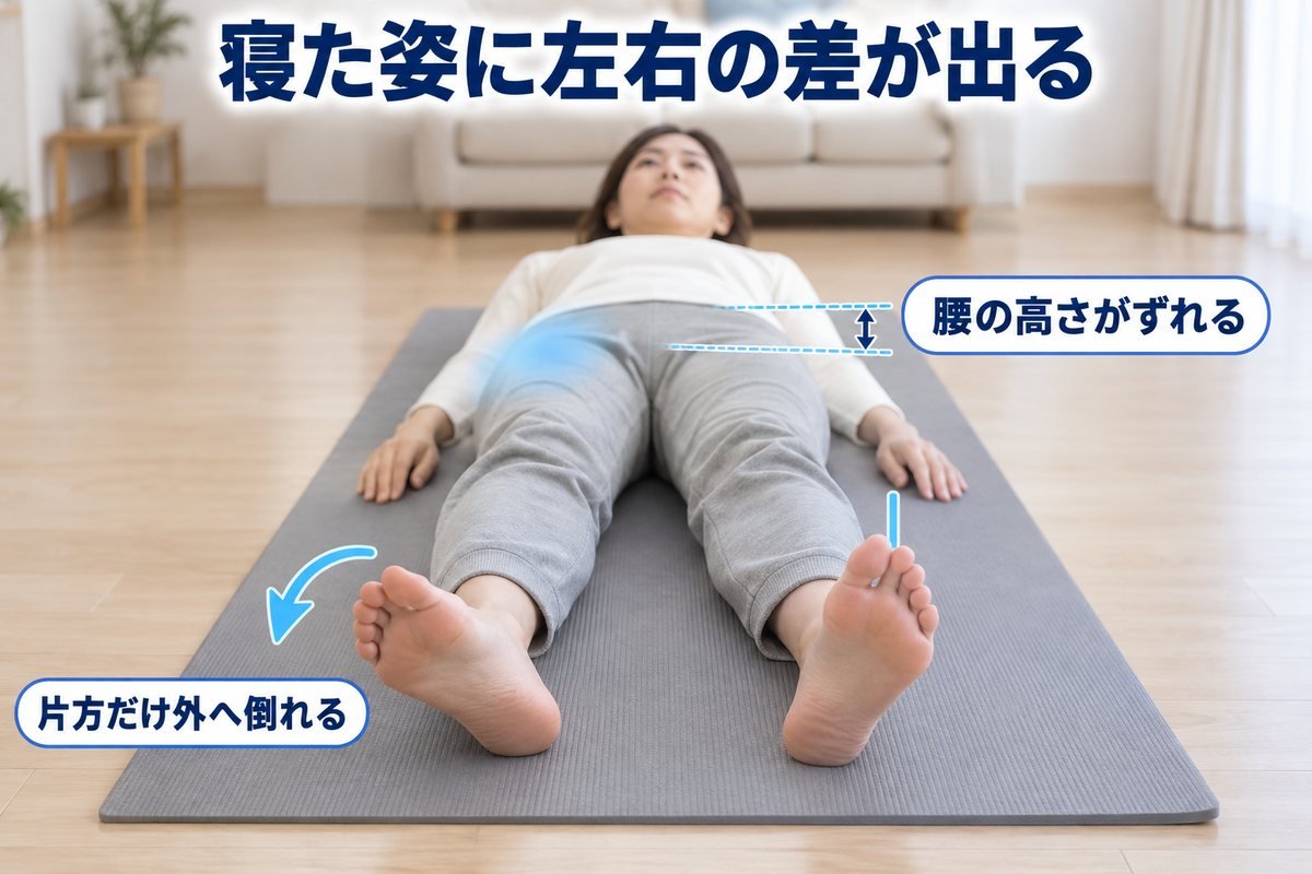 骨盤・股関節の左右差タイプ