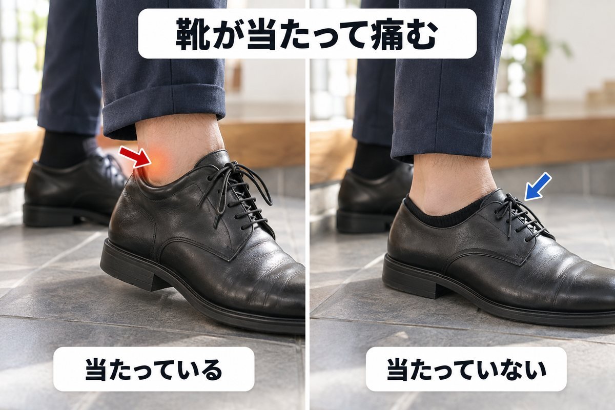 タイプ③靴が当たって痛む