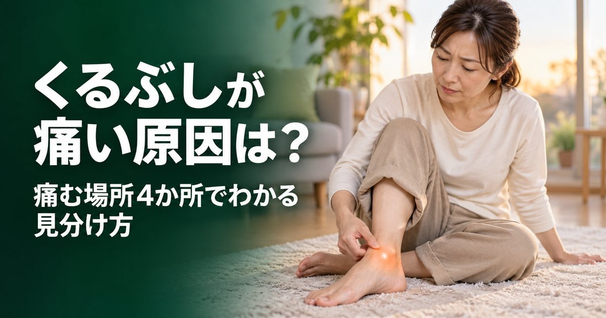 くるぶしが痛い原因は?痛む場所4か所の見分け方と自分でできる整え方