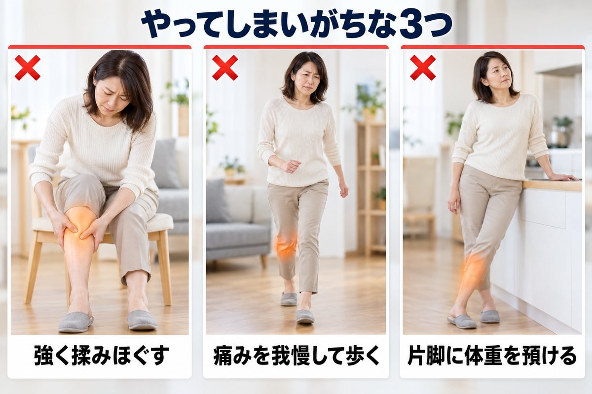 ふくらはぎNG行動