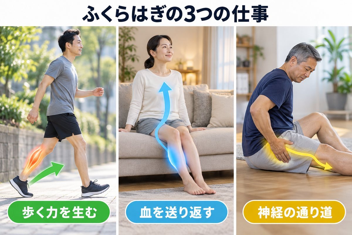 ふくらはぎの3つの仕事