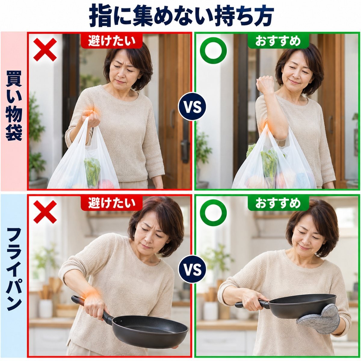 手指の負担を減らす持ち方