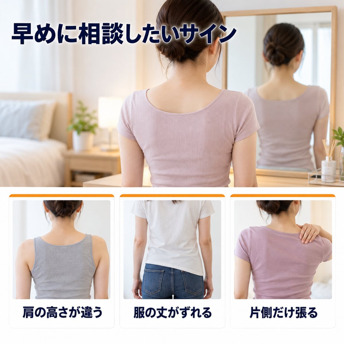 側弯症の相談サイン