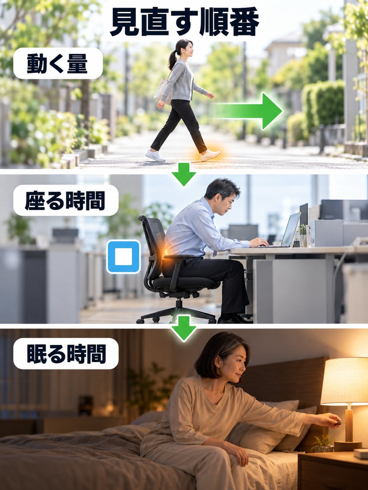 生活3点の見直しの順番