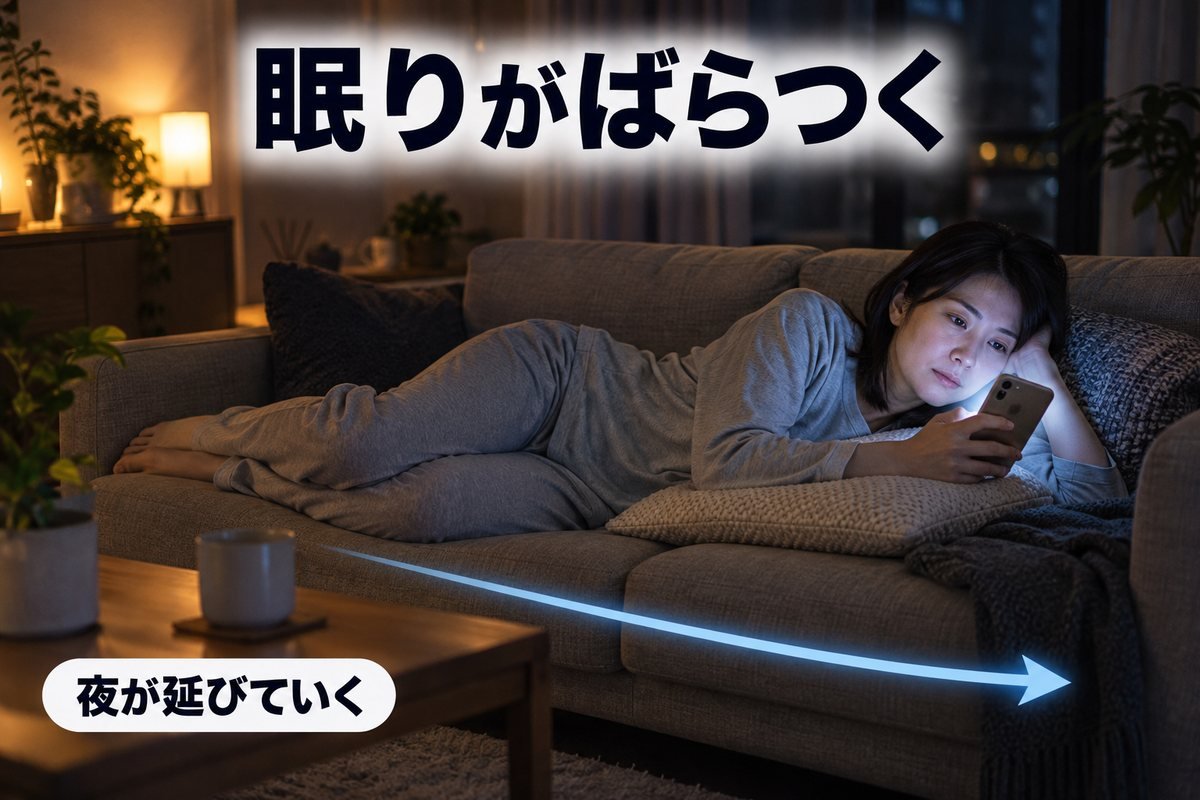 タイプ③夜型ばらつき型