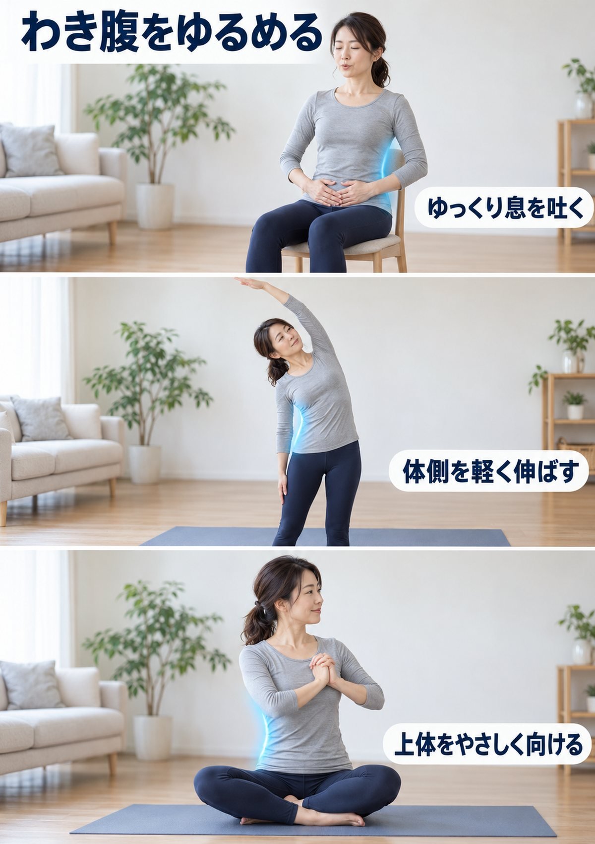 わき腹セルフケア