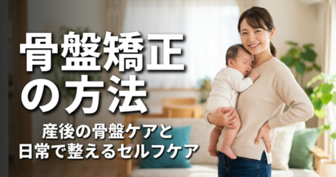 骨盤矯正の方法｜産後の骨盤ケアと日常で整えるセルフケア｜こころ整体院 川越院