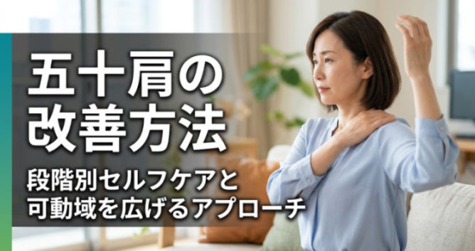 五十肩の改善方法｜段階別セルフケアと可動域を広げるアプローチ｜こころ整体院 池袋メトロポリタン口院