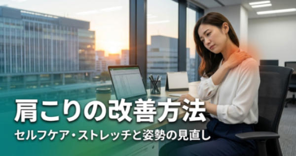 肩こりの改善方法｜セルフケア・ストレッチと姿勢の見直し｜こころ整体院 博多院