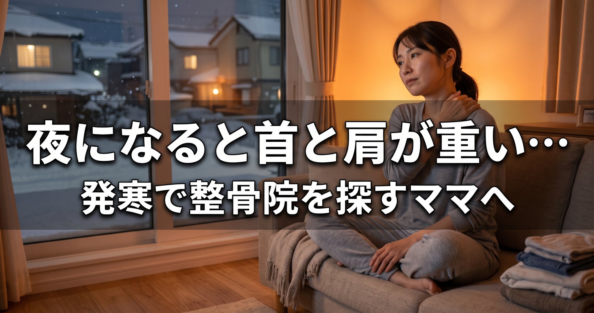 「夜になると首と肩が重い…」発寒で整骨院を探すママへ|こころ整体院 発寒院