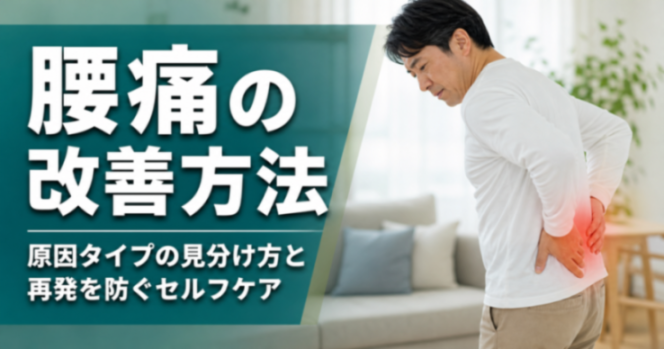 腰痛の改善方法｜原因タイプの見分け方と再発を防ぐセルフケア｜世界のこころ整体院 十条院