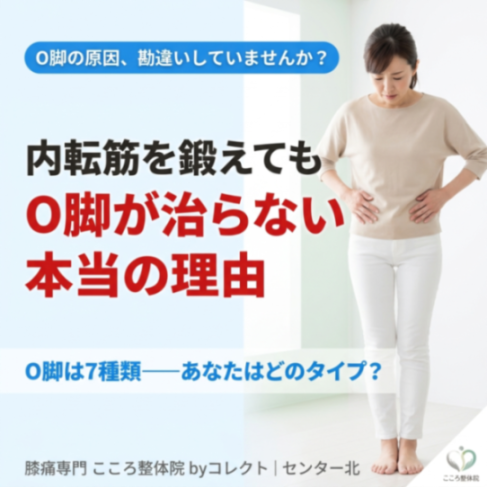 O脚の原因は骨盤の前傾？｜７種類の脚のタイプと正しい改善方法
