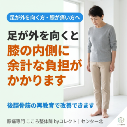 横浜市都筑区】後脛骨筋機能不全（PTTD）とは？足部外転・Too many toes signと膝痛の関係