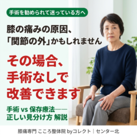 【横浜市・センター北】変形性膝関節症の手術は本当に必要?人工膝関節・骨切り術・再生医療を徹底解説