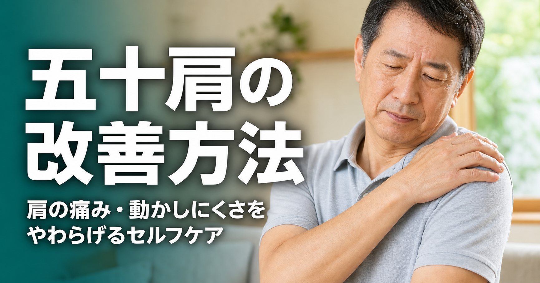 五十肩の改善方法|肩の痛み・動かしにくさをやわらげるセルフケア(足立区北千住)|ココロカラダメディカル整体院 北千住西口院