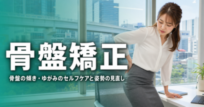 骨盤矯正｜骨盤の傾き・ゆがみのセルフケアと姿勢の見直し｜ココロカラダメディカル整体院 立川北口院