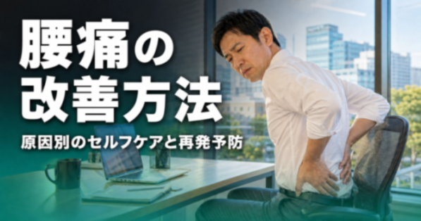 腰痛の改善方法｜原因別のセルフケアと再発予防｜ココロカラダメディカル整体院 立川北口院