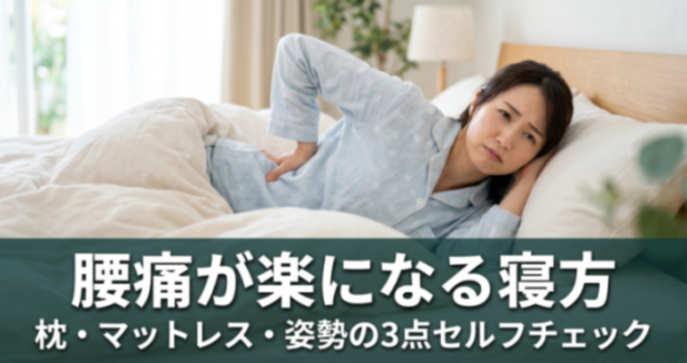 腰痛が楽になる寝方｜枕・マットレス・姿勢の3点セルフチェック