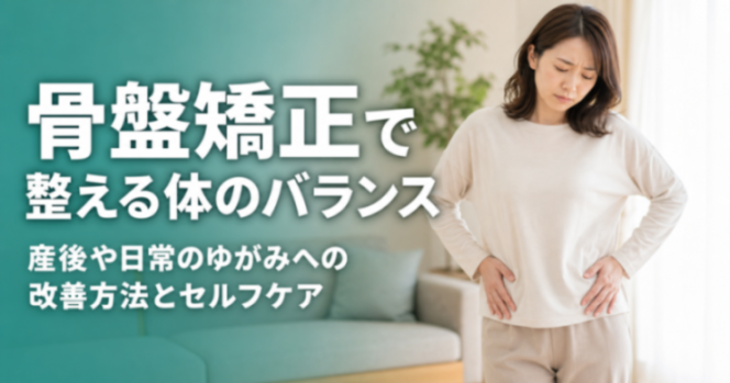 骨盤矯正で整える体のバランス|産後や日常のゆがみへの改善方法とセルフケア|こころ整骨院 佐世保院