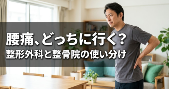 腰痛で整形外科と整骨院をどう使い分ける?|受診の目安と日常の改善方法|こころ整骨院 佐世保院