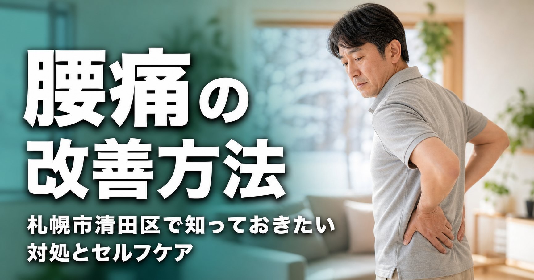 腰痛の改善方法｜札幌市清田区で知っておきたい対処とセルフケア｜こころ整骨院 札幌美しが丘院