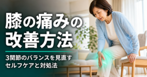膝の痛みの改善方法|3関節のバランスを見直すセルフケアと対処法|こころ整骨院 静岡清水院
