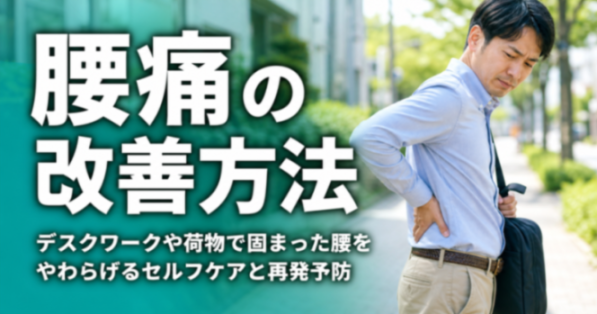 腰痛の改善方法|デスクワークや荷物で固まった腰をやわらげるセルフケアと再発予防|こころ整骨院 中板橋院