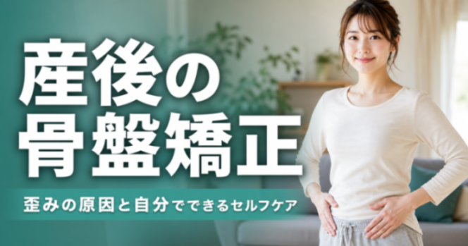産後の骨盤矯正｜歪みの原因と自分でできるセルフケア｜こころ整体院 シーモール下関院