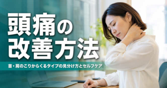 頭痛の改善方法｜首・肩のこりからくるタイプの見分け方とセルフケア｜こころ整体院 阿佐ヶ谷院