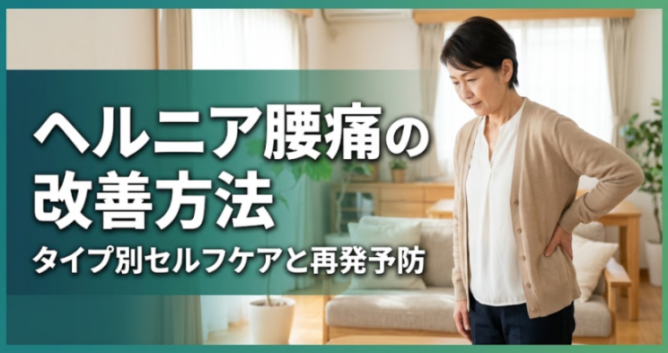 ヘルニア腰痛の改善方法｜タイプ別セルフケアと再発予防｜こころ整体院 伊勢崎院