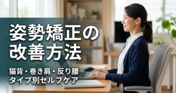 姿勢矯正の改善方法｜猫背・巻き肩・反り腰タイプ別セルフケア｜こころ整体院 宇都宮院