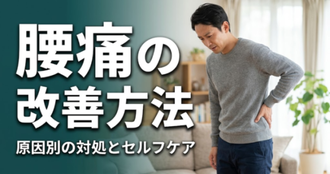 腰痛の改善方法｜原因別の対処とセルフケア｜こころ整体院 宇都宮院
