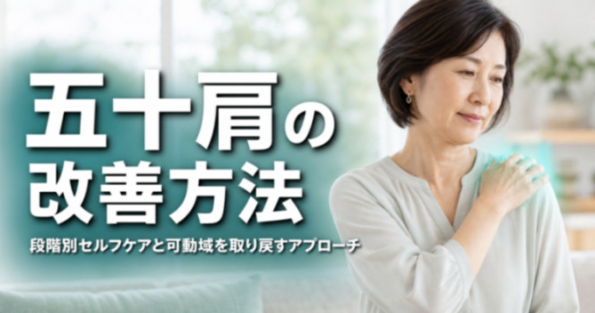 五十肩の改善方法｜段階別セルフケアと可動域を取り戻すアプローチ｜こころ整体院 横浜駅西口院