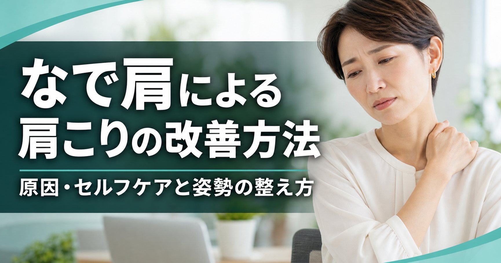 なで肩による肩こりの改善方法｜原因・セルフケアと姿勢の整え方｜こころ整体院 恵比寿院