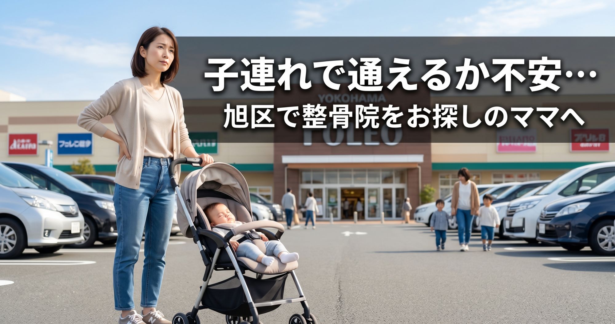 「子連れで通えるか不安…」旭区で整骨院をお探しのママへ|横浜四季の森フォレオ