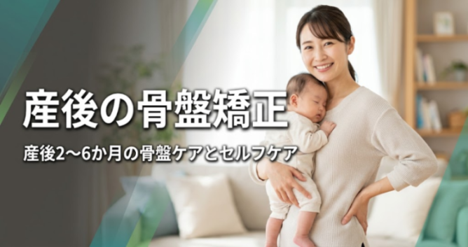 産後の骨盤矯正｜産後2〜6か月の骨盤ケアとセルフケア｜こころ整体院 高槻市駅前院
