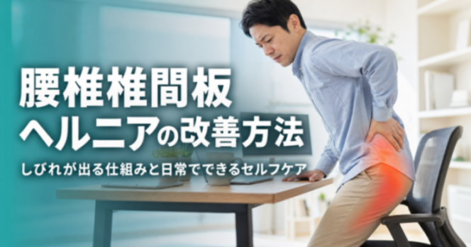 腰椎椎間板ヘルニアの改善方法|しびれが出る仕組みと日常でできるセルフケア|こころ整体院 札幌北一条東院