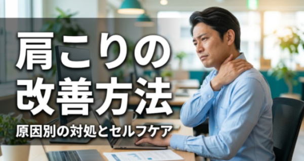 肩こりの改善方法｜原因別の対処とセルフケア｜こころ整体院 三軒茶屋院