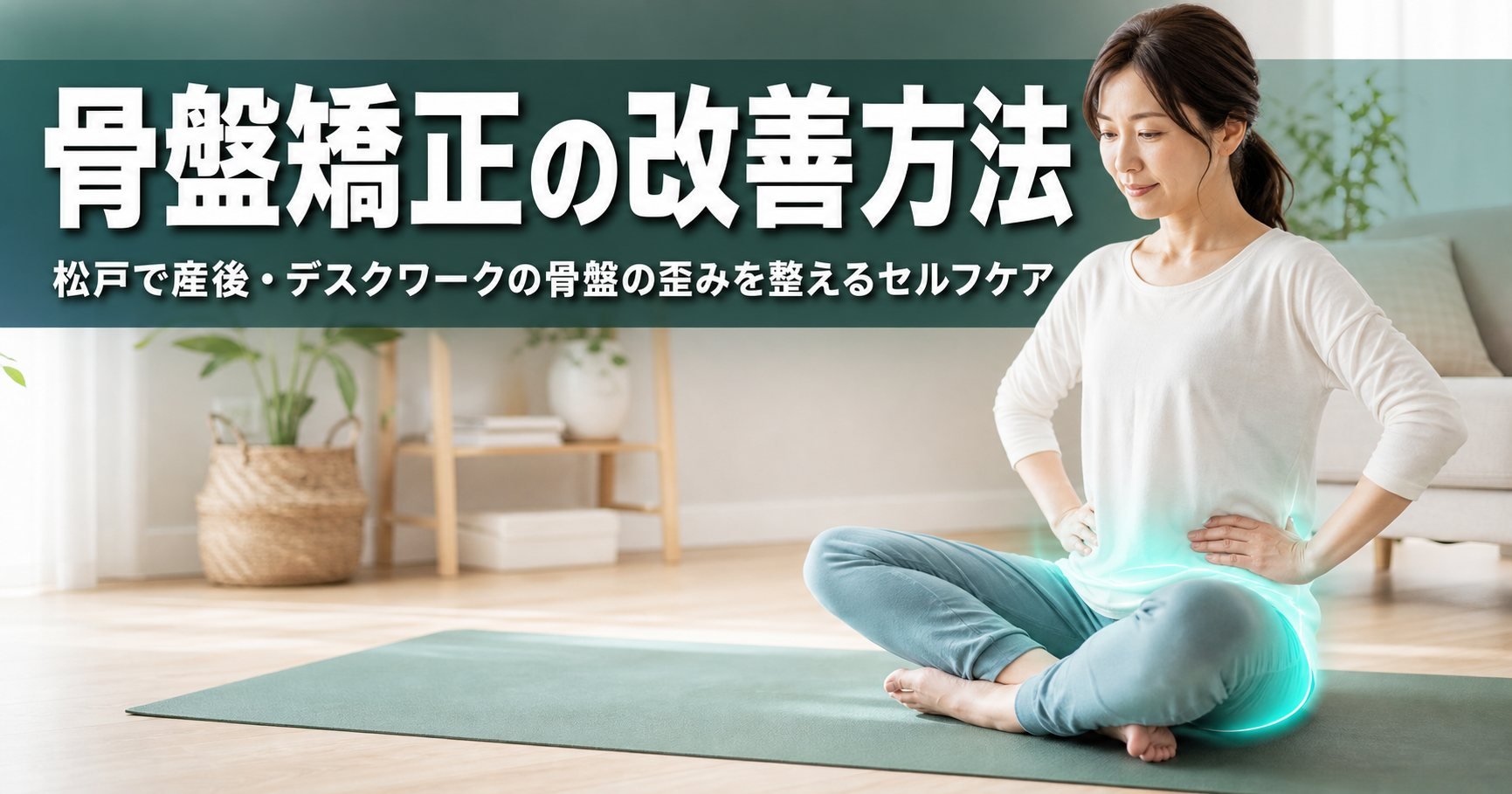骨盤矯正の改善方法|松戸で産後・デスクワークの骨盤の歪みを整えるセルフケア|世界のこころ整体院 松戸院
