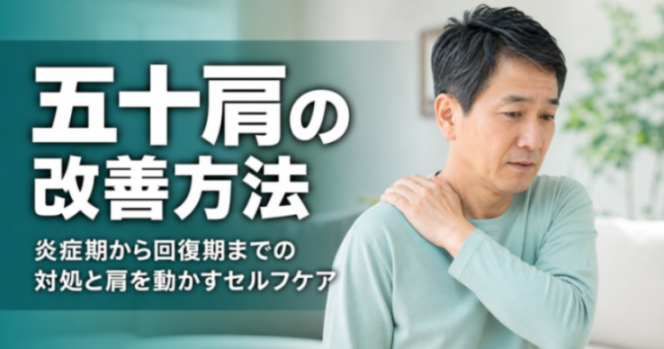 五十肩の改善方法|炎症期から回復期までの対処と肩を動かすセルフケア|こころ整体院 湘南藤沢オーパ院