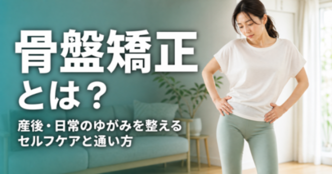 骨盤矯正とは?|産後・日常のゆがみを整えるセルフケアと通い方|こころ整体院 湘南藤沢オーパ院