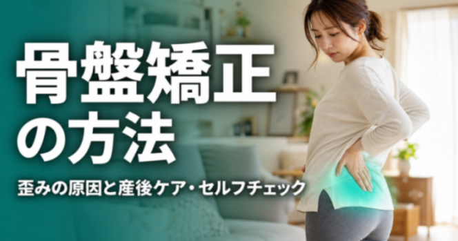 骨盤矯正の方法｜歪みの原因と産後ケア・セルフチェック｜こころ整体院 上野御徒町院