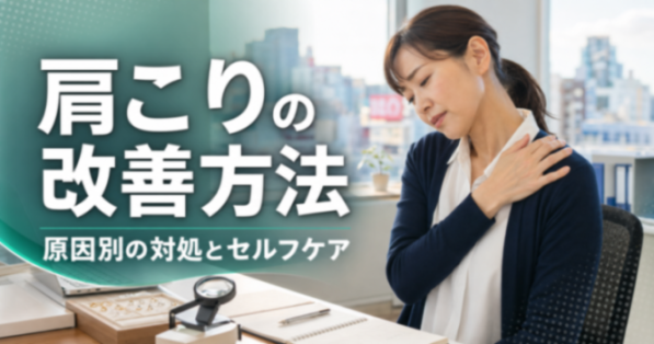 肩こりの改善方法｜原因別の対処とセルフケア｜こころ整体院 上野御徒町院
