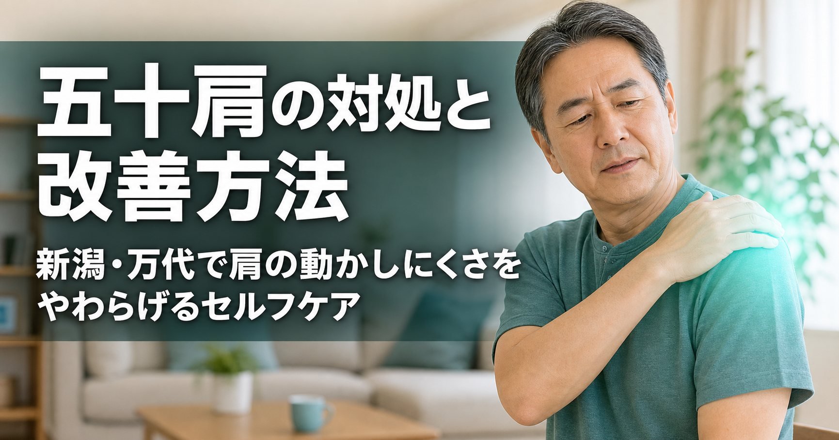 五十肩の対処と改善方法｜新潟・万代で肩の痛みと動かしにくさをやわらげるセルフケア｜こころ整体院 新潟万代シティ院